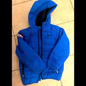 Nike winter jacket with captain America patch